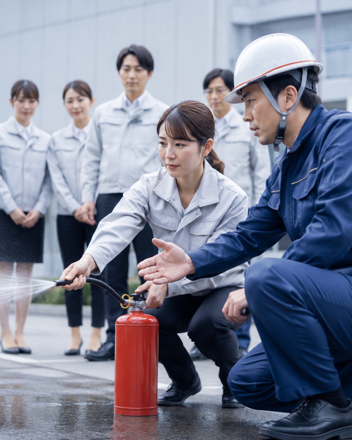 消防訓練の様子