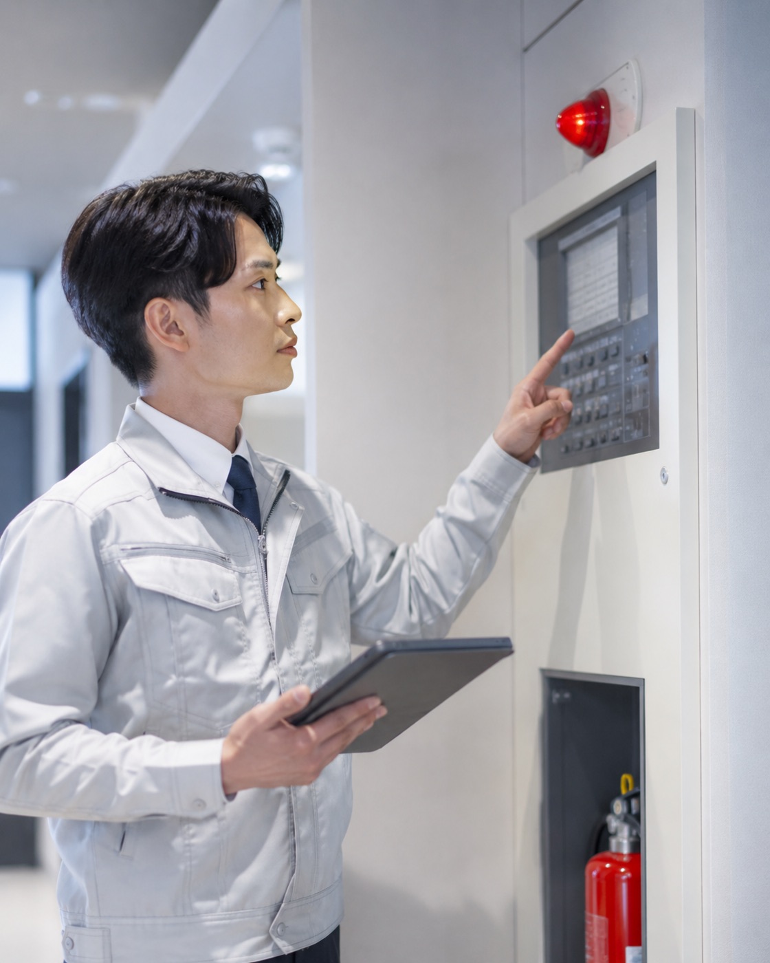 消防用設備点検の様子