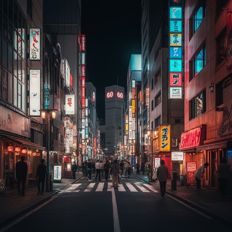 東京の町中