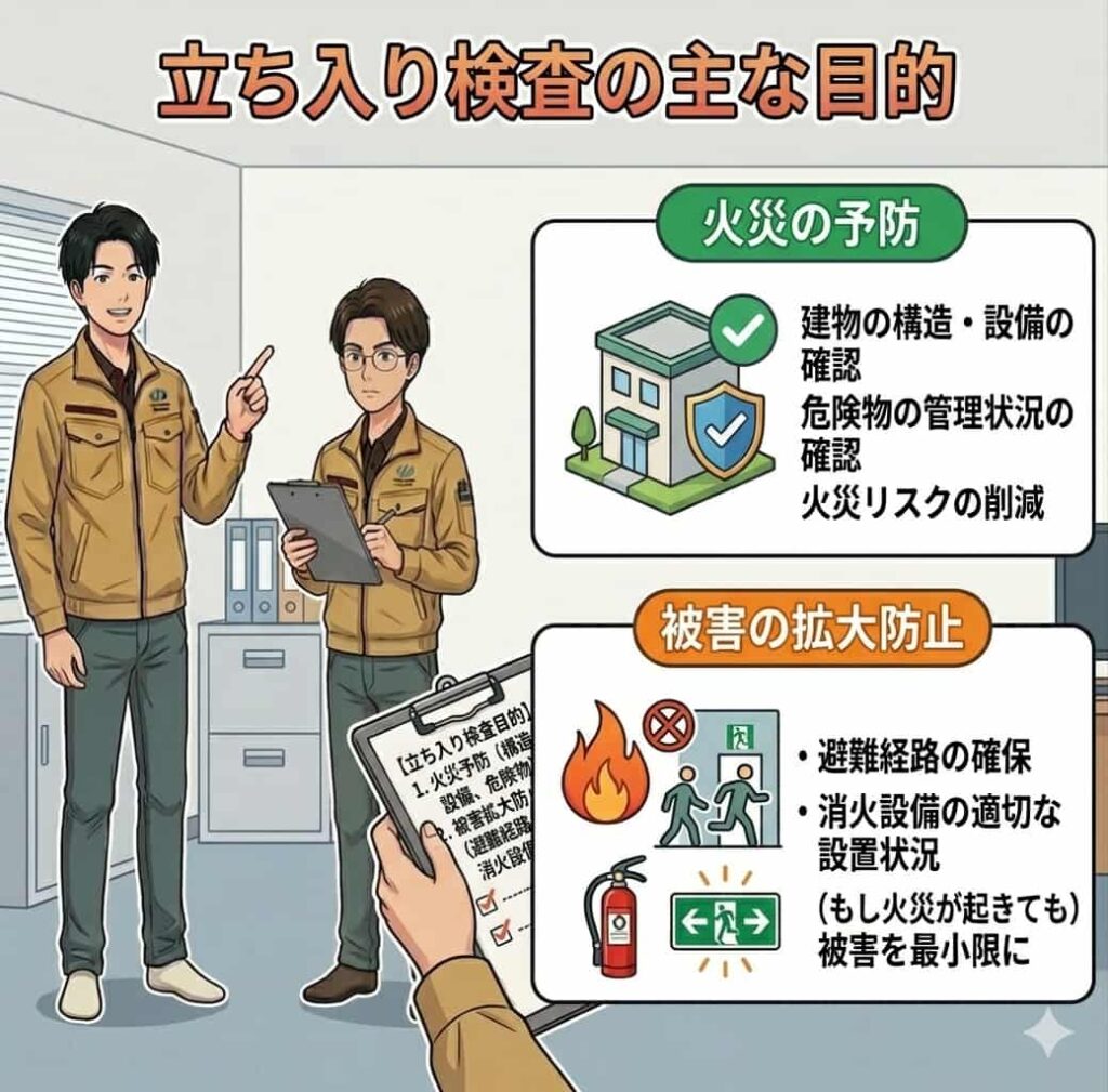 立ち入り検査主な項目